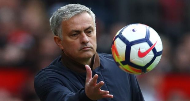  Manchester United manager Jose Mourinho believes their opponents on Friday Brighton will not be relegated. Photograph:  Clive Brunskill/Getty Images