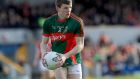 In action for the Mayo Under-21s in 2016, Eoin O’Donoghue will make his senior championship debut on Sunday. Photograph: Donall Farmer/Inpho