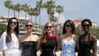 Jessica Chastain (centre) with  Fan Bingbing, Marion Cotillard,  Penelope Cruz and Lupita Nyong’o at the announcement of spy drama ‘355’ at the 2018 Cannes film festival. Photograph: Eric Gaillard/Reuters