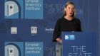 Federica Mogherini, vice-president of the European Commission: the European University Institute’s conference debated  the proposed multi-annual budget. Photograph: Claudio Giovannini
