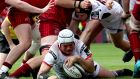 Ulster’s Rory Best scores a try against Munster in April. Photograph: Billy Stickland/Inpho