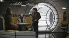 Joonas Suotamo is Chewbacca, Woody Harrelson is Beckett and Alden Ehrenreich is Han Solo in ‘Solo: a Star Wars Story’