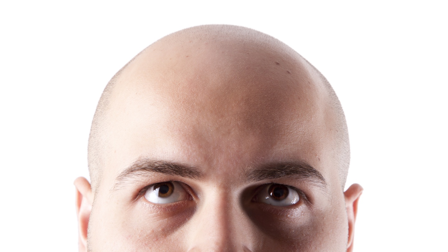 Small bald head