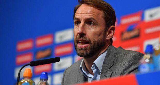 England manager Gareth Southgate: “This group, we know they lack big-match experience, but we think this is the best group available.” Photograph:   Getty Images