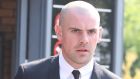 Republic of Ireland soccer player Darron Gibson leaves South Tyneside Magistrates’ Court. Photograph: Owen Humphreys/PA Wire 