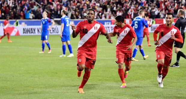 Jefferson Farfan will carry the hopes of Peru along with captain Paulo Guerrero. Photograph: Steven Ryan/Getty