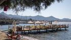 Enjoying the sun at Bodrum, Turkey. The slump in theTurkish Lira is proving a boon for euro zone tourists. Photograph:  Chris McGrath/Getty Images