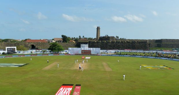 A general view Galle International Cricket Stadium on  the fourth day of the first Test match between Sri Lanka and India in July, 2017. Photograph:  Ishara S Kodikara/AFP/Getty Images