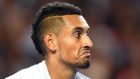Australia’s  Nick Kyrgios has been forced to withdraw from the French Open with an elbow injury. Photograph:  Julian Smith/EPA