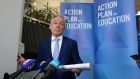  Minister for Education Richard Bruton: this new process has ‘the potential to change the course of education in Ireland by providing a system which reflects the changing needs of families’. Photograph: Dara Mac Donaill / The Irish Times