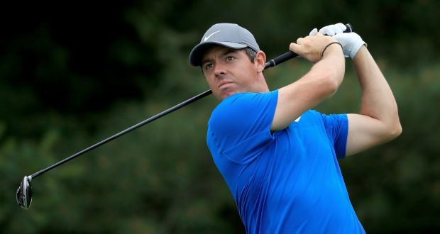 Rory McIlroy shot a second round of 70 in the Memorial Tournament. Photograph: Sam Greenwood/Getty