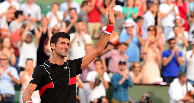 Novak Djokovic beat Fernando Verdasco in straight sets to reach the French Open quarter-finals. Photograph: Caroline Blumberg/EPA