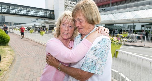  Magdalene survivors Breda Duffy and Martha Osmond, who were together in the Limerick Magdalene laundry. Photograph: Paul Sherwood