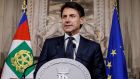  Giuseppe Conte is leading Italy’s  first populist government. Photograph: Fabio Frustaci/ANSA 