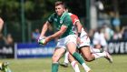 Ireland centre  Seán O’Brien makes in action during the relegation playoff against Japan at the World Rugby Under-20 Championships in Beziers. Photograph: Alexandre Dimou/Inpho/World Rugby