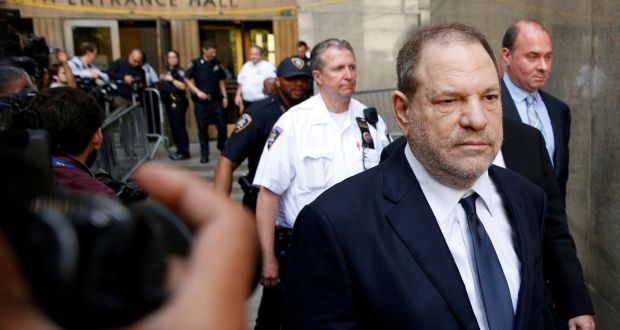 Film producer Harvey Weinstein leaves court in the Manhattan on June 5th. Photograph: Reuters/Brendan McDermid