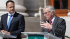 Taoiseach  Leo Varadkar and President of the European Council Jean-Claude Juncker:  “Ireland has to be part of the deal.” Photograph: Tom McLoughlin/EPA 