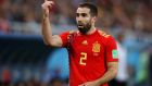 Spain and Real Madrid fullback Dani Carvajal. Photograph: Francois Nel/Getty