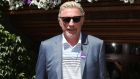 Boris Becker arrives on day one of the Wimbledon Championships on Monday. Photograph:  Philip Toscano/PA Wire