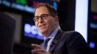 Michael Dell, chief executive officer of Dell Technologies Inc,  speaks during an interview on the floor of the New York Stock Exchange (NYSE) in New York.  Photographer: Michael  Nagle/Bloomberg