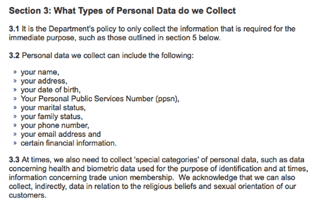 Changes to privacy policy
