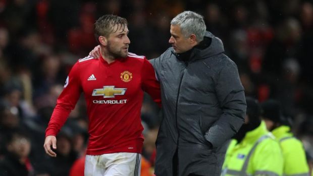 Jose Mourinho sent Shaw encouraging texts during his training in Dubai. Photo: Catherine Ivill/Getty Images)