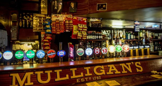 Only a few places on the 1892 map of Dublin’s pubs remain, including Mulligan’s on Poolbeg Street. Photograph: Brenda Fitzsimons