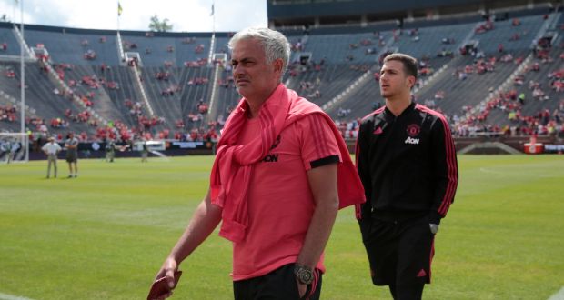  Manchester United manager Jose Mourinho before the match against Liverpool at the Michigan Stadium on Saturday. Photograph: Rebecca Cook/Reuters