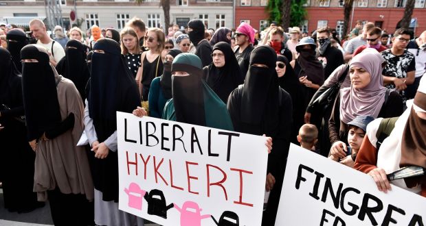 Image result for burqa protest