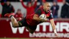 Simon Zebo: will begin a new chapter in his career later this month with Racing 92 in the French Top 14 Championship. Photograph: Dan Sheridan/Inpho