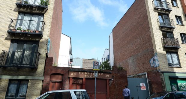  That vacant property site on Fishamble street had been earmarked by the council for a pilot owner-designed and built apartment scheme. Photograph: Cyril Byrne / The Irish Times 