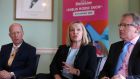 Horse Sport Ireland chief executive Ronan Murphy,  Lucinda Creighton and economist Jim Power at an RDS  discussion about the challenges that Brexit poses to the Irish sport horse industry. Photograph: Sam Boal/RollingNews.ie