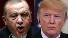 The latest fall in the lira was precipitated by US president Donald Trump’s announcement on Friday that he was doubling US import tariffs on Turkish steel and aluminium, raising the pressure on Turkish president Recep Tayyip Erdogan. Photographs:  Adem Altan, Saul Loeb/AFP/Getty Images