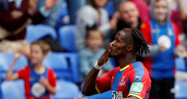  Crystal Palace’s Wilfried Zaha has signed a contract extension. Photograph: Reuters