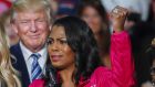  Donald Trump with Omarosa Manigault in  2016. The former White House aide has caused a stir with what she says is a recording of her sacking by the president’s chief of staff. Photograph:  Erik S Lesser/EPA
