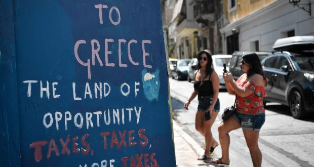 Athens is set to exit its latest bailout on Monday and rely on bond markets thereafter to refinance its debt after a near nine-year debt crisis that shrank its economy by a quarter. Photograph: Getty Images