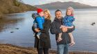 Ciarán Byrne and his wife, Martha Kearns,with their two children, Ciara and Leo, in Hazelwood, Sligo. Photograph: James Connolly