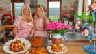Allegra Benitah and her mother, Vanessa Feltz, with her home-baked challah bread, in Ballycotton, Co Cork. Photograph: Michael Mac Sweeney/Provision