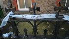 Messages left on the railings at the site of a former Magdalene laundry on Dublin’s Sean McDermott street. Photograph: Niall Carson/PA Wire