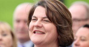 DUP leader Arlene Foster has defended her decision not to meet Pope Francis in Dublin or to send a party representative in her place. Photograph: Liam McBurney/PA Wire.