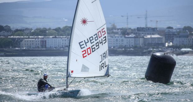  Sean Craig from Dublin Bay is one of the host club entries in next week’s Laser Master World Championships on Dublin Bay. Photo: David O’Brien