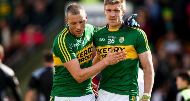 Kieran Donaghy with Tommy Walsh: the two players’ paths largely diverged after  the heady days of 2008/9. Photograph: Cathal Noonan/Inpho 