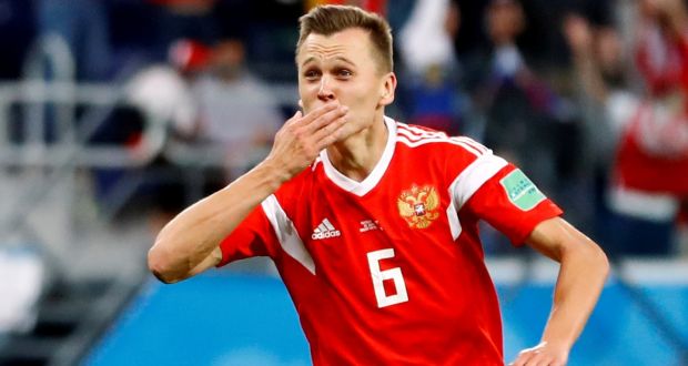 Russia’s Denis Cheryshev scored four goals at the World Cup during the summer. Photo: Fabrizio Bensch/Reuters