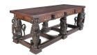 Nearly three metres long, it is made from a variety of timbers including oak and tropical hardwoods.
