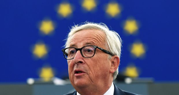 In his final state of the union speech as European Commission president, Jena-Claude Juncker set out 18 new ideas – many of which seemed like direct retorts to the EU’s critics. Photograph: Frederick Florin/AFP/Getty Images