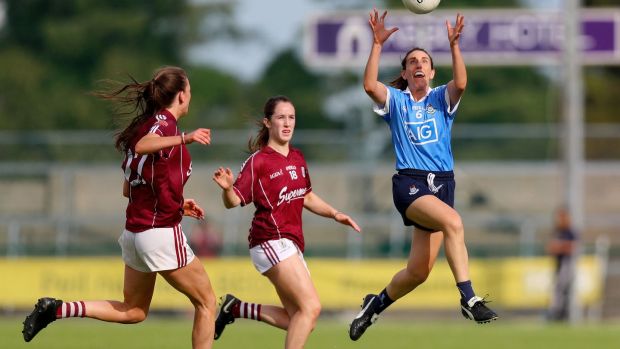 Siobhán McGrath in action for Dublin during the All-Ireland semi-final victory over Galway at Hyde Park. Photograph: Tommy Dickson/Inpho