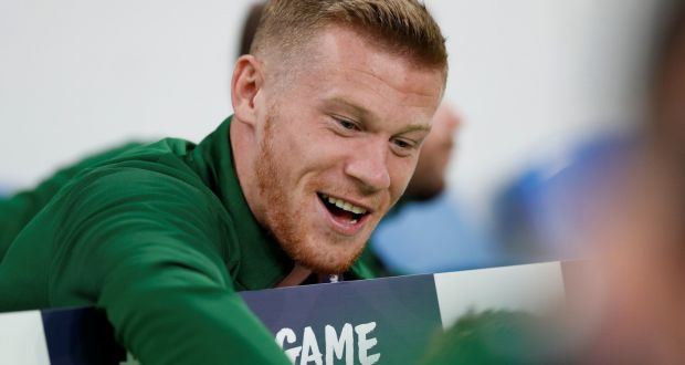 Ireland’s James McClean hopes to be fit for the Nations League fixtures in October. Photograph: Andrew Boyers/Reuters