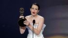 Emmys 2018: Claire Foy of The Crown wins the award for outstanding lead actress in a drama series. Photograph: Mario Anzuoni/Reuters