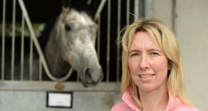 Valerie Keatley, head girl at Johnny Murtagh’s yard: “You get a great buzz out of a winner.” Photograph: Dara Mac Dónaill 