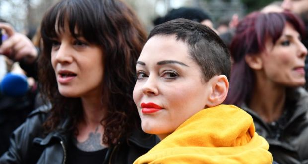 Assault claims: Asia Argento and Rose McGowan at a #MeToo rally in Rome in March. Photograph: Alberto Pizzoli/AFP/Getty